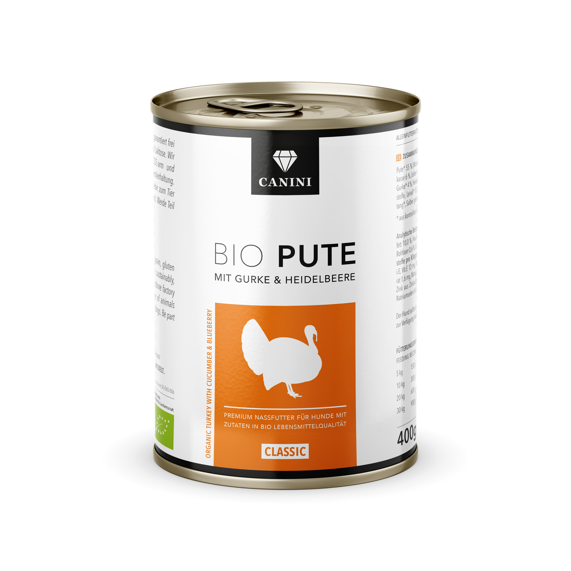 Bio Pute mit Gurke & Heidelbeere